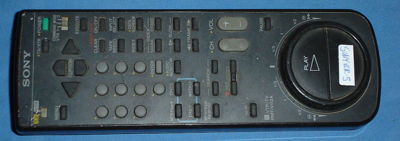 SONY VCR REMOTE 5 RMT V112A 146591611 SLV 696 SLV 696HF  