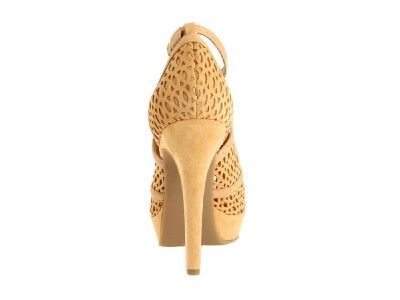 BCBG BCBGeneration ANJA Platform Peeptoe Heels Toffee  