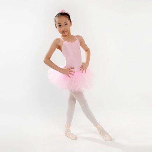 Girls Leotard Dance Ballet Dress Skirt Tutu Pink  