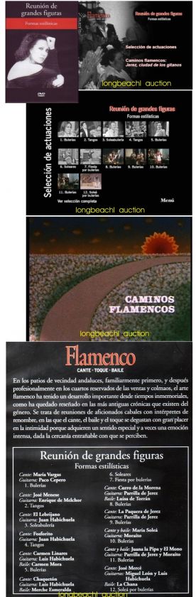 FLAMENCO SHOW ENCYCLOPEDIA 21 DVD PACO DE LUCIA CAMARON SARA BARAS 