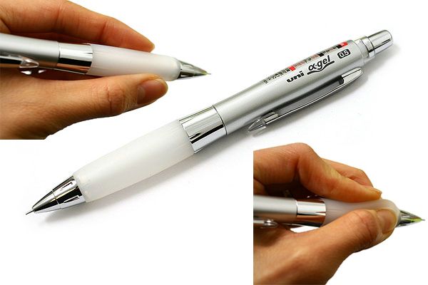 Uni Alpha gel Shaker Mechanical Pencil White 0.5mm  