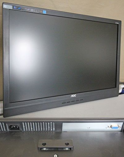 AOC 22 720P WIDESCREEN VGA LCD MONITOR 2216SW BLACK  