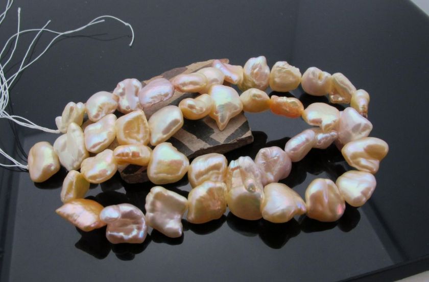 42 Beautiful Baroque Fresh Water Keishi Pearls