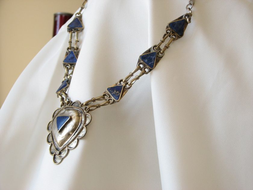 old ISLAMIC ARABIC muslims jewelry necklace lapis lazuli  