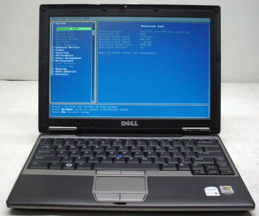 Dell Latitude D420 Core Duo 1.2Ghz Laptop 1GB/60GB/WiFi/Bluetooth 