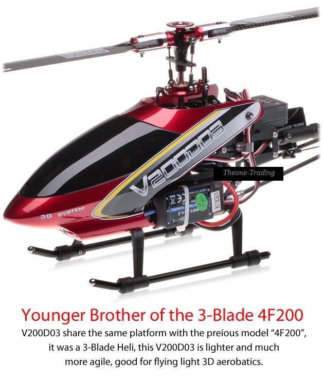 Walkera HM V200D03 Helicopter (2.4Ghz Platinum Edition)  