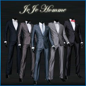 jeje Mens NWT S/S Slim Fit Variou Style Suit Tuxedo  