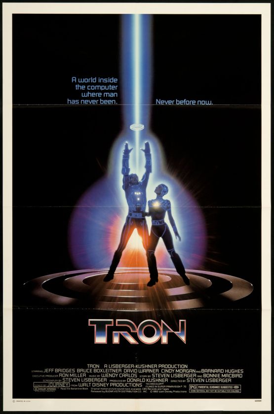 TRON 1982 Original U.S. One Sheet Movie Poster  