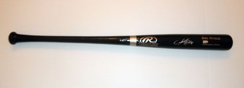 JASON KIPNIS AUTOGRAPHED BAT INDIANS MLB AUTHENTICATED  