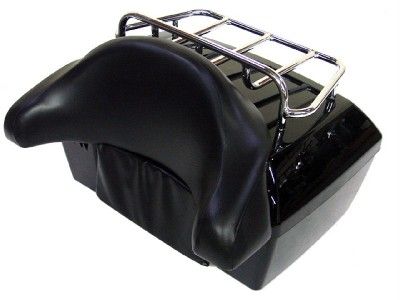 CHROME MOTORCYCLE TOUR TRUNK TOP RACK PACK HARLEY  