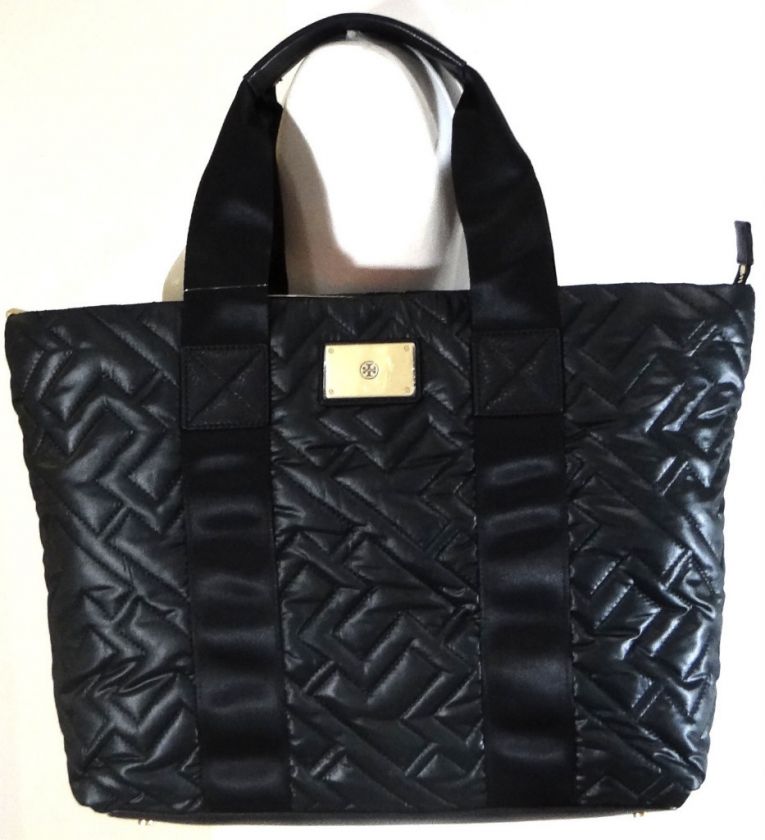 Tory Burch Ski Vintage Jaden Black Nylon Tote 885427639879  