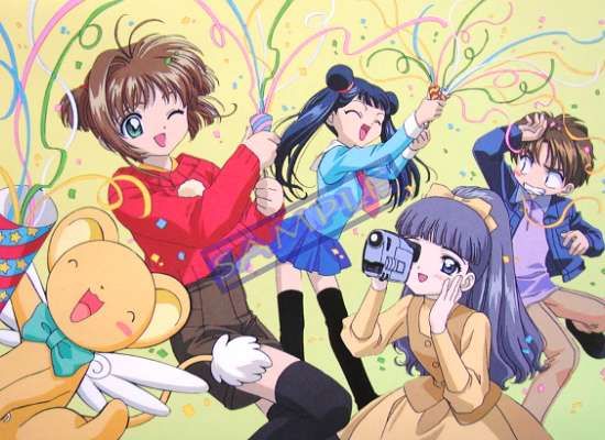 PROMO POSTCARD CARDCAPTOR SAKURA Tomoyo Cerberus CLAMP  