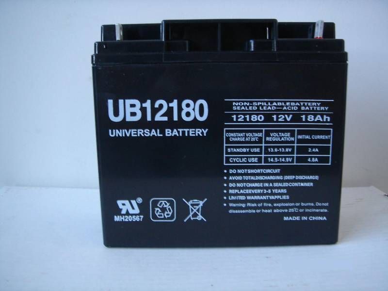 UB12180 12V 18Ah Wheelchair Medical Mobility Battery 806593457456 