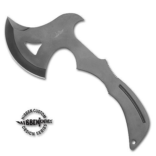 Gil Hibben Pro Black Steel Throwing Axe Ax & Sheath NEW  