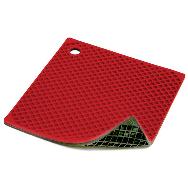 Norpro 403R 8 Silicone Pot Holder Trivet Red / Black  