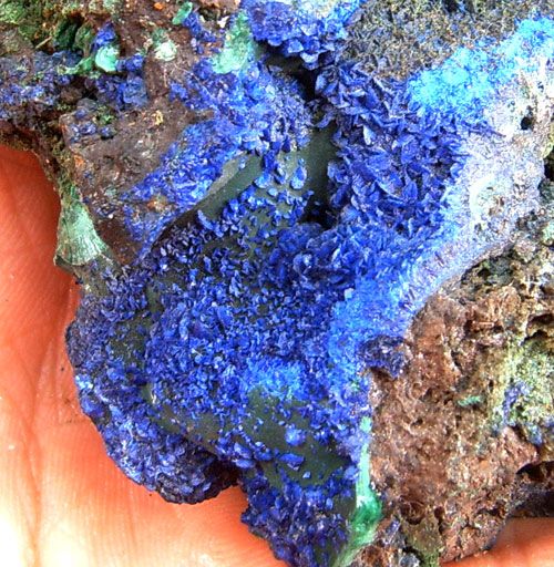 GORGEOUS AND BLUE AZURITE WITH MALACHITE 2x7061  