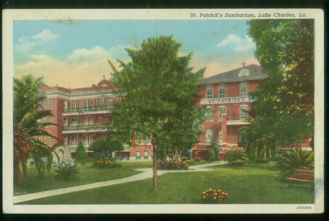 080309 ST PATRICKS SANITARIUM LAKE CHARLES LA POSTCARD  