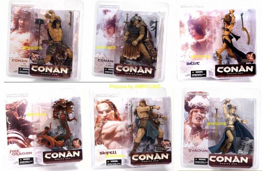 McFarlane Toys Conan Series 1 Action Figure Set  