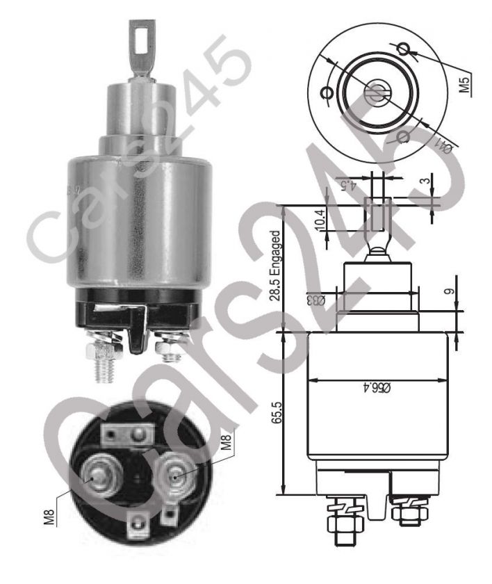 Alfa Romeo Belina Audi 12V Starter Motor Solenoid  