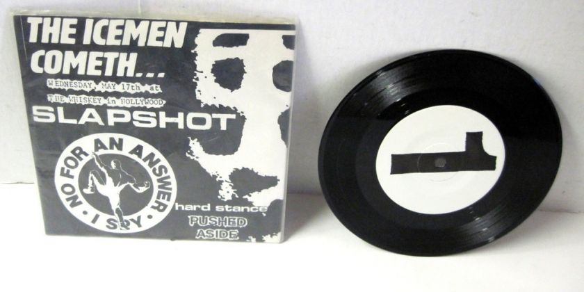 RARE PUNK 7 SLAPSHOT THE ICEMAN COMETH NEMESIS LIVE  