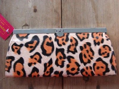 DEPECHE MODE NEW YORK ANIMAL PRINT CLUTCH WALLET  