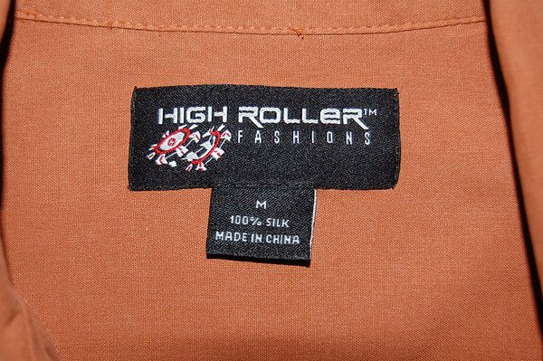 HIGH ROLLER POKER TEXAS HOLDEM GAMBLING SHIRT MENS MED  