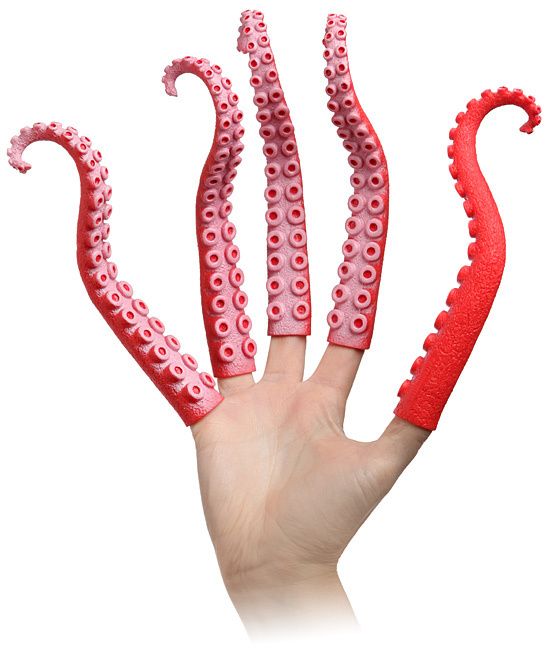 FINGER TENTACLES Latex Mask Gag Gifts HALLOWEEN COSTUME  