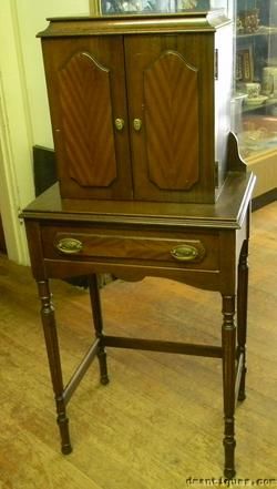 Antique c1940 Ferguson NJ Mahogany Telephone Cabinet  