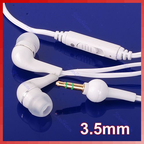 In Ear 3.5mm Adjustable Volume Earbud Earphone Headset For iPod  