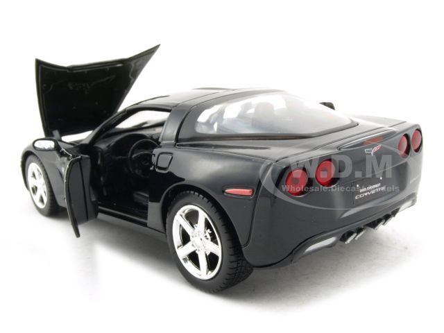   car model of 2005 Chevrolet Corvette Coupe Black die cast car by