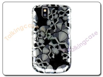 New Black Skulls Hard Case Cover Blackberry Tour 9630  