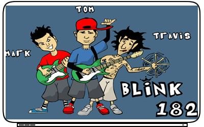 Bands Blink 182 Laptop Netbook Skin Decal Cover Sticker  