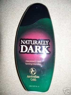 NEW AUSTRALIAN GOLD NATURALLY DARK TANNING BED LOTION  