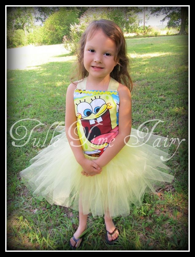 SpongeBob SquarePants TuTu Birthday party dress 12m 5  