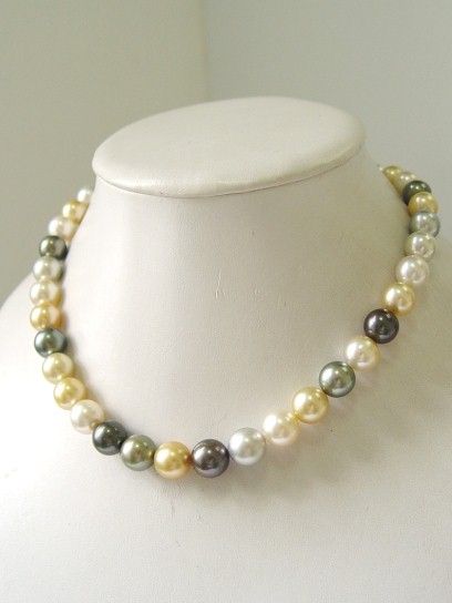 Multi Color South Sea & Tahitian Pearl Strand   AAA  