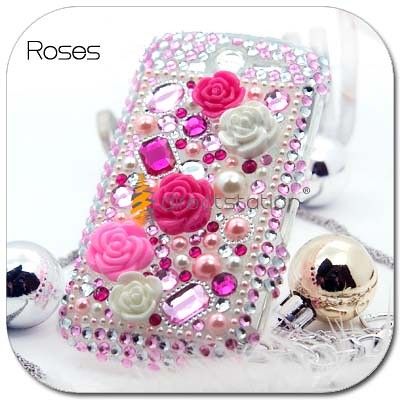 BLING Rhinestone Hard Skin Case HTC Tmobile myTouch 4G  