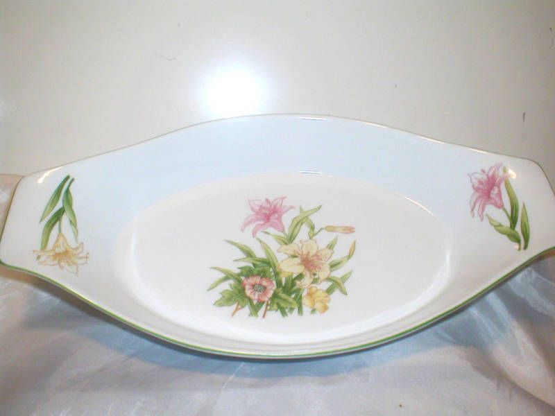 Shafford, Jade Lily, Augratin Serving Dish, Porcelain  