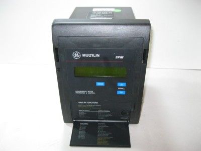 GE SPM MULTILIN SYNCHRONOUS MOTOR PROTECTION CONTROL RELAY CONTROLLER 