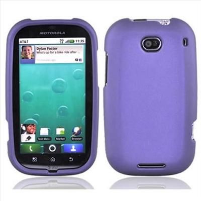 Black Rubberized Hard Case Cover for Motorola Brav