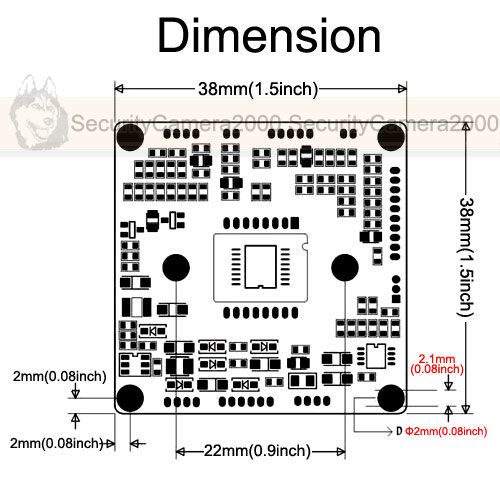 Super WDR 650TVL HD SONY SUPER HAD CCD OSD Board Camera  