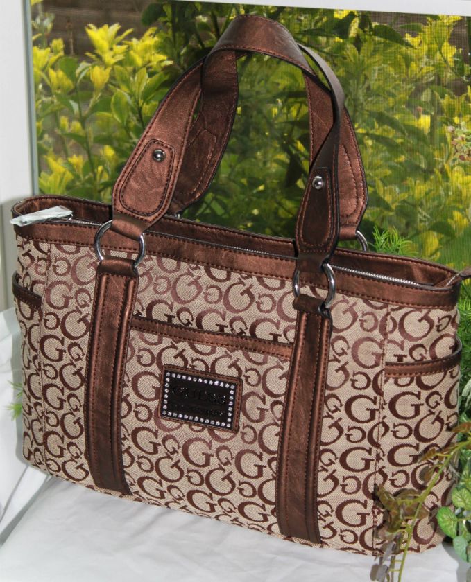 Guess Taluca Brown Bag Handbag Tote NEW  