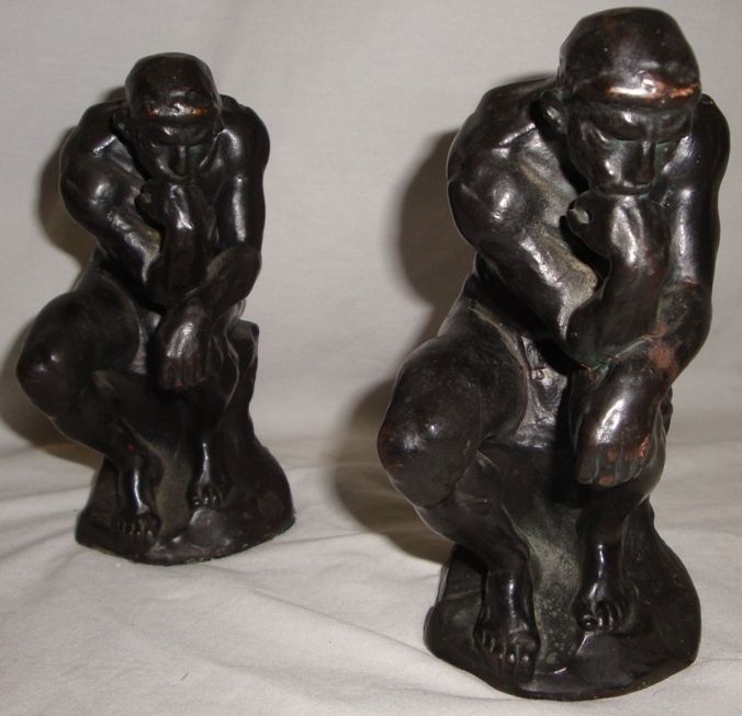 Rodin Bookends Pompeian Bronze Works  