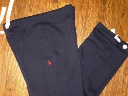   90 Retail POLO RALPH LAUREN FLEECE ATHLETIC NAVY SWEAT PANTS LG W40 42