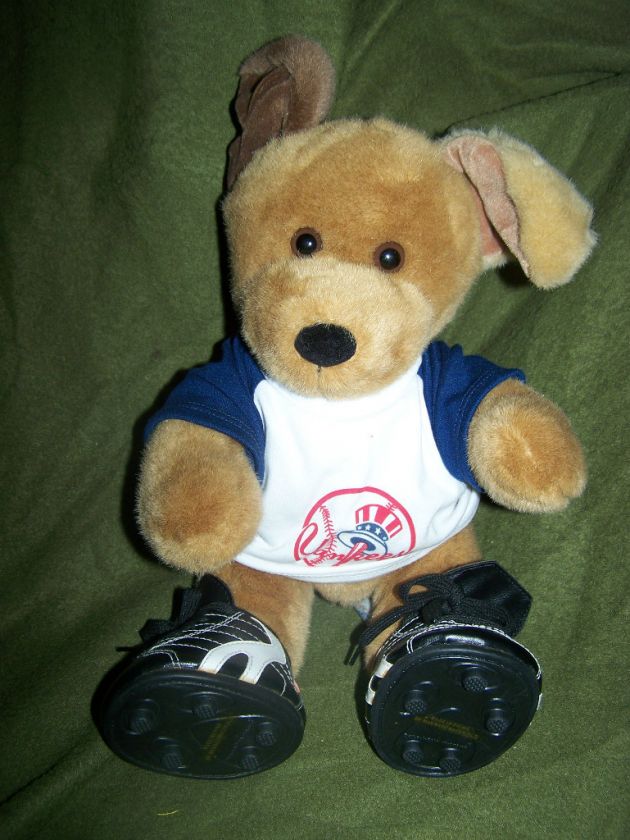 Build A Bear Yankees Puppy Dog Stuffed Plush 12  