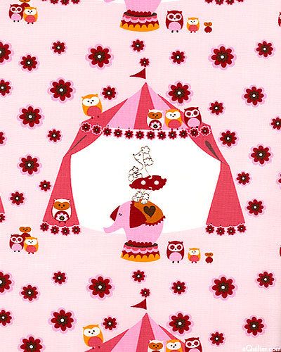 Camelot Cottons What A Hoot Circus Tent Stripe Fabric  