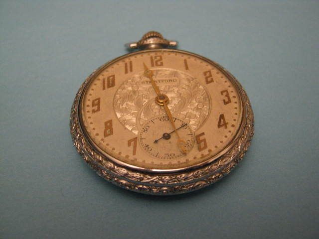 Stratford silver pocket antiques watch  