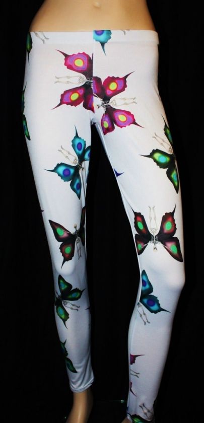 PLUS SIZE BUTTERFLY SKELETON LEGGINGS INSANITY XL XXL  