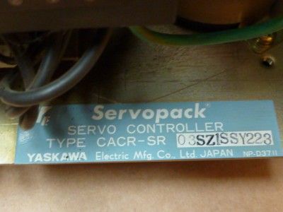 Yaskawa AC Servo Drive CACR SR03SZ1SSY223 #34367  