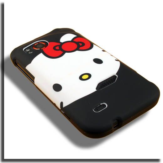 Faceplate Case+Car Charger for HTC Rezound Hello Kitty Skin Holster 