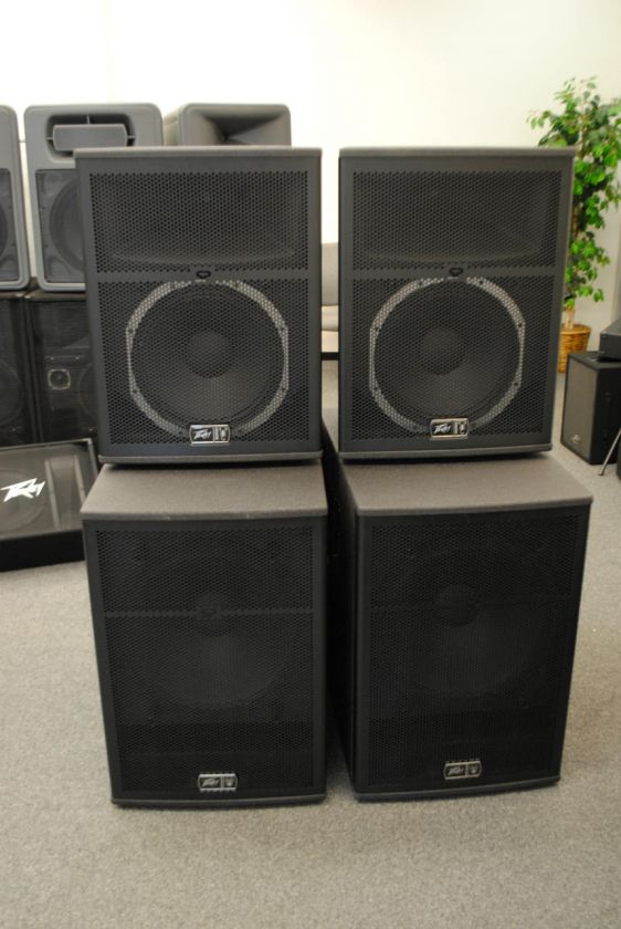 Peavey SP 118 18 Subwoofer and Peavey SP5 2 Way PA Cabinet (800 Watts 